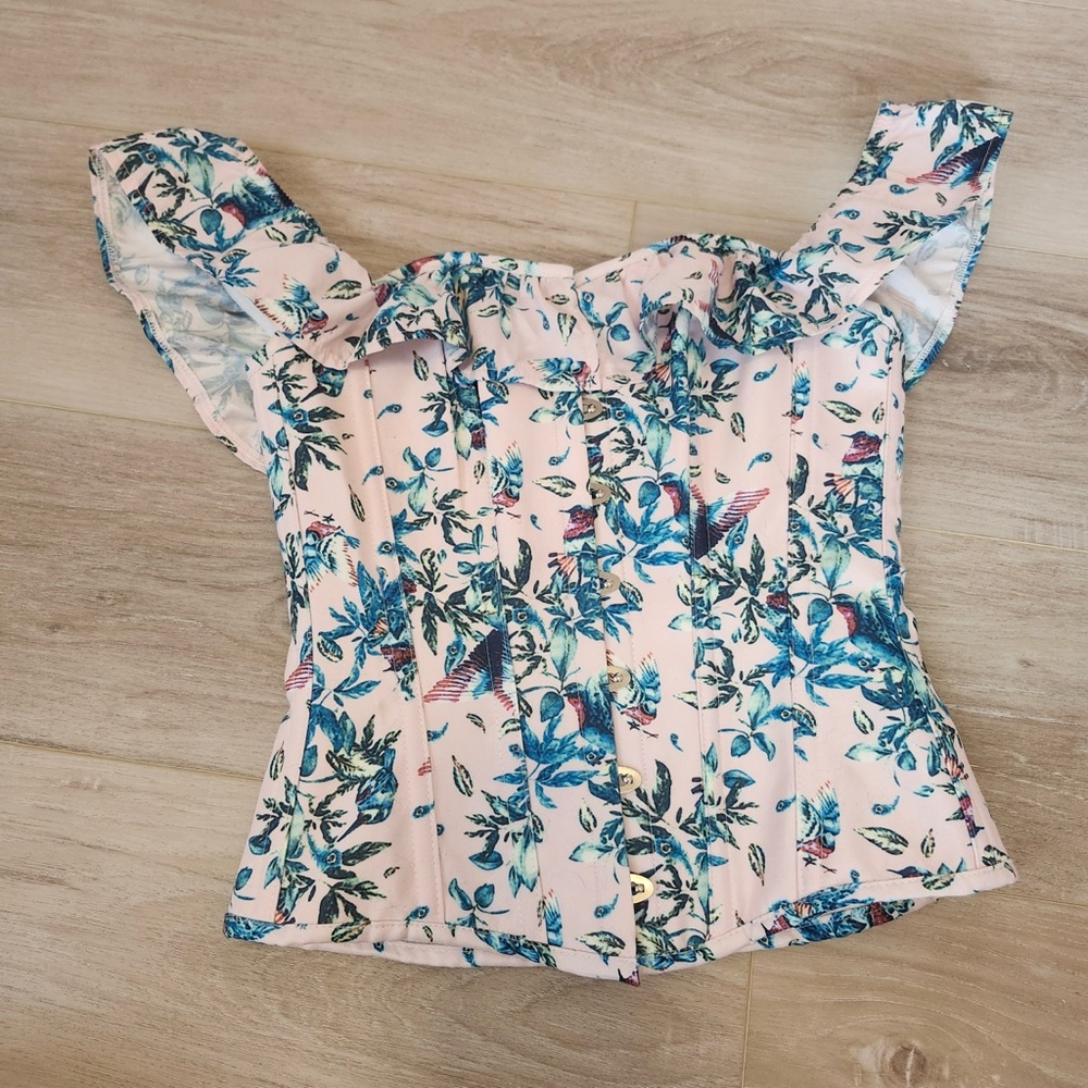 Corset Story Floral Off-Shoulder Top